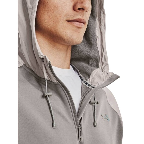 Under Armour Adulto  UA Jacket men's training storm Full Zip Hoodie, Gray, Sz M - Picture 3 of 6